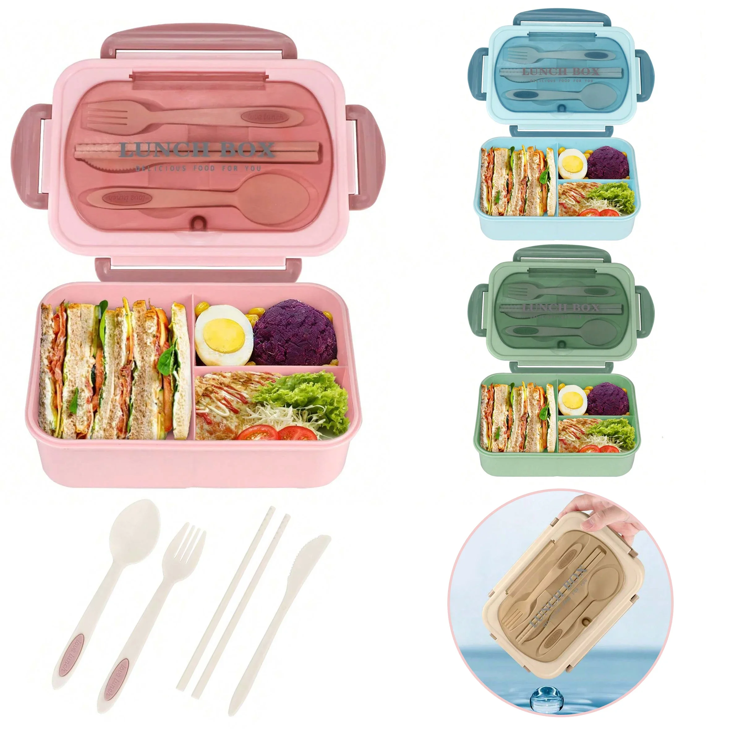 Food Storage Vault - Pudełko Bento dla dorosłych z 3