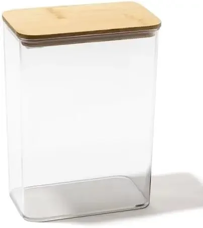 Food Storage Quart Containers - Pojemniki do przechowywania żywności z bambusowymi
