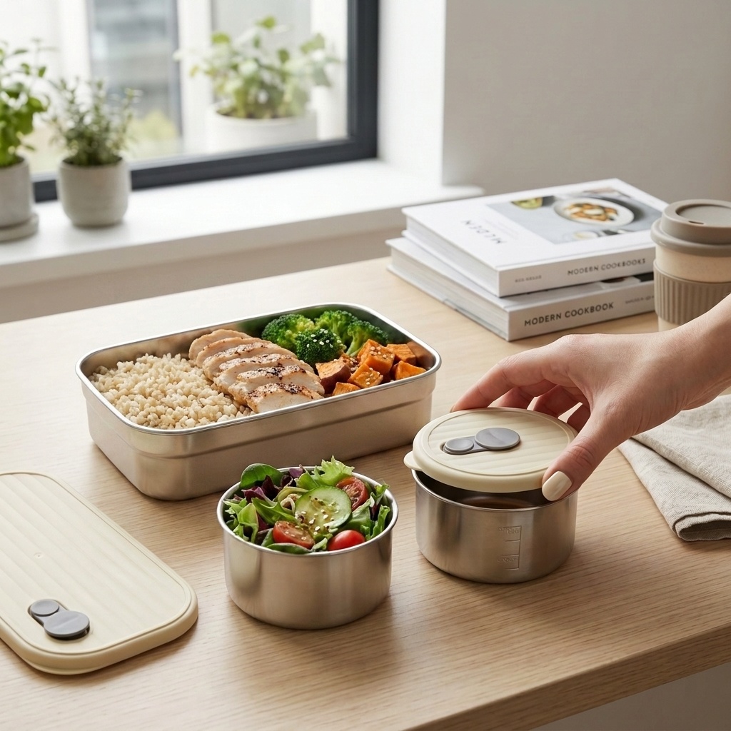 Food Storage Vault - Bezpieczny do używania w mikrofalówce zestaw