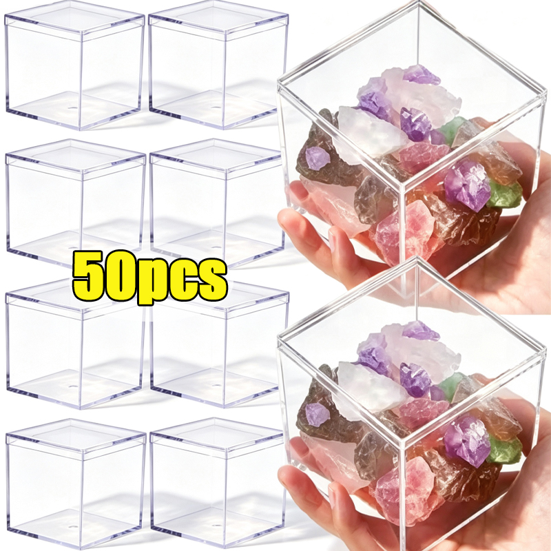 Food Storage Acrylic Containers - 1-50 szt. Przezroczyste akrylowe pudełka z