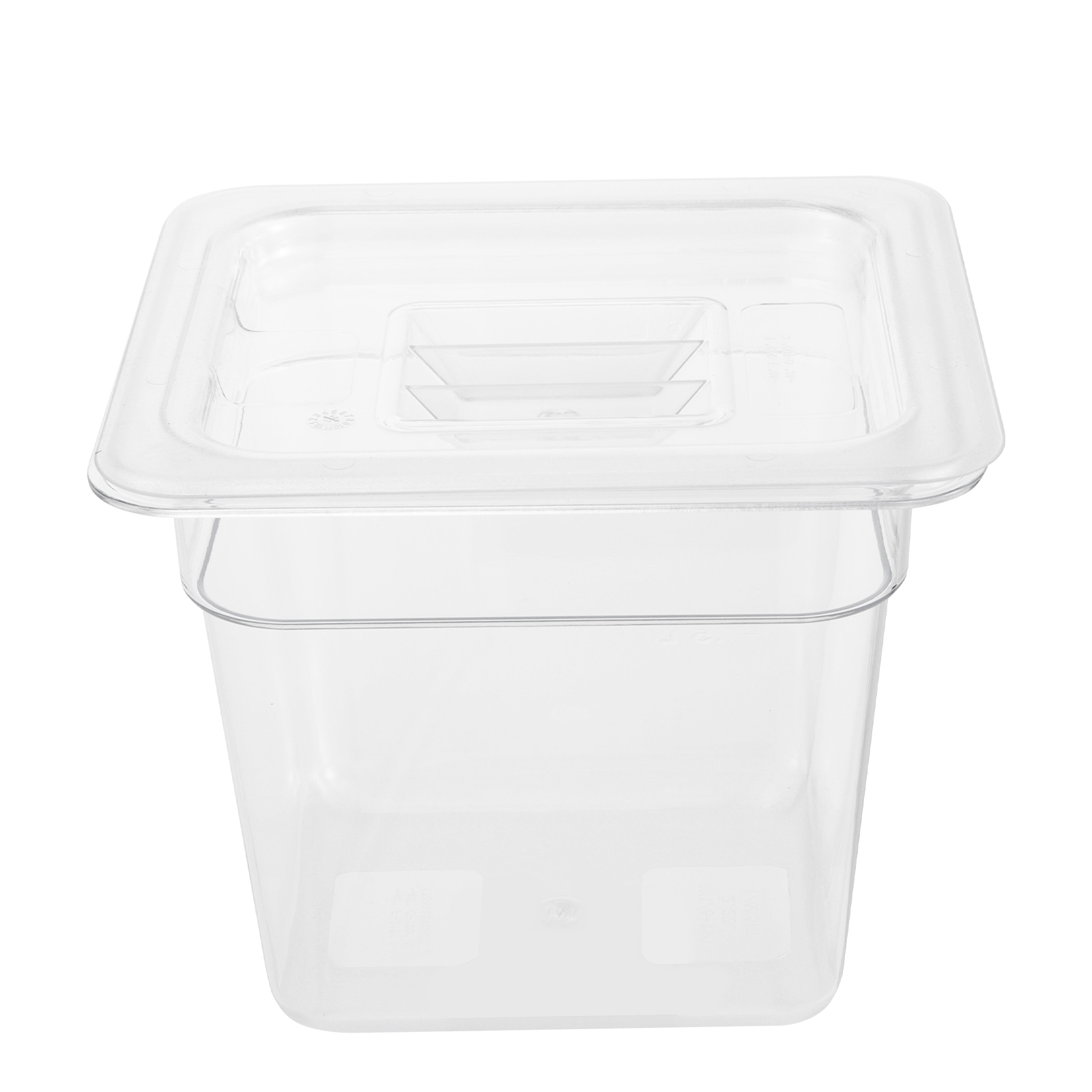 Food Storage Quart Containers - 8 sztuk przezroczystych kwadratowych pojemników z