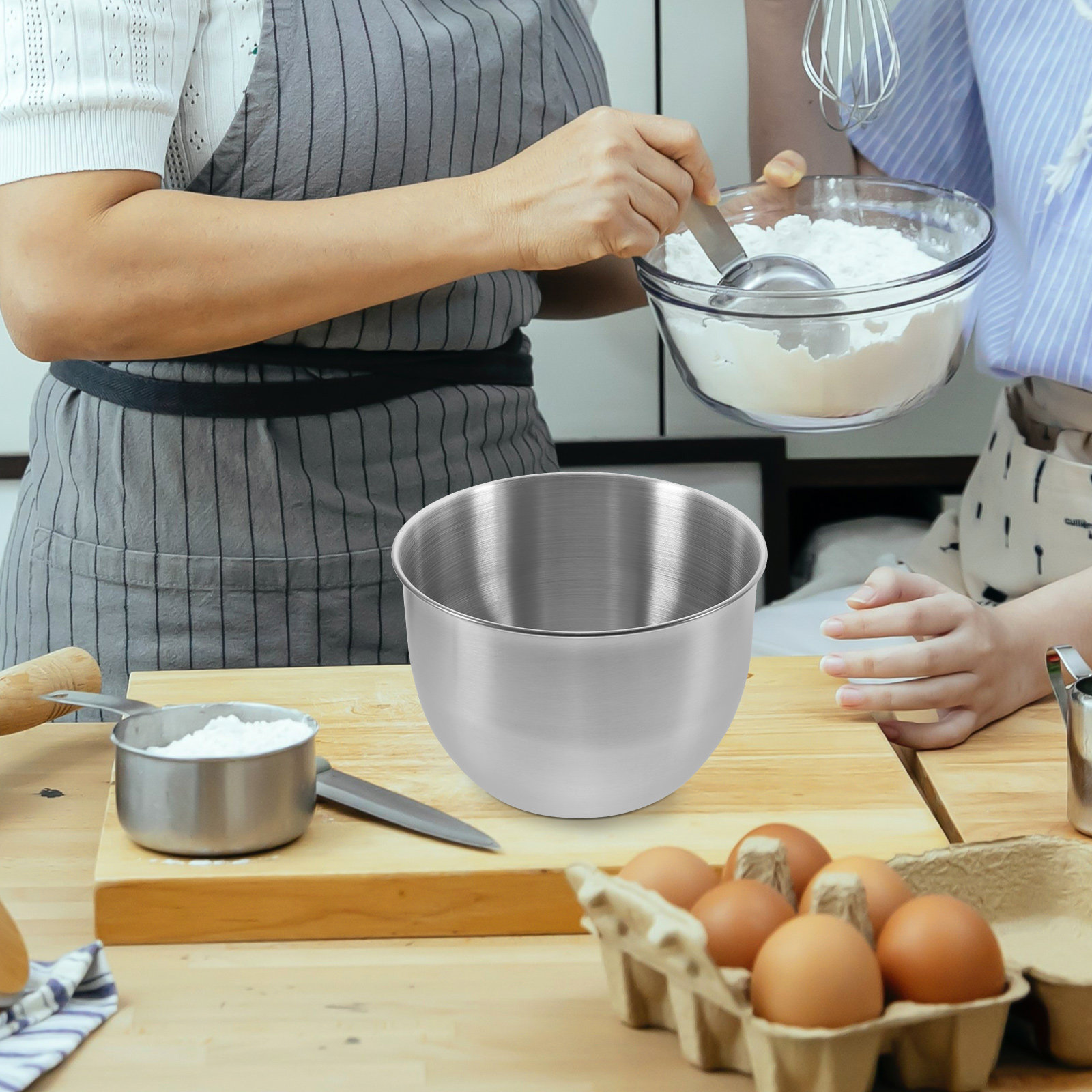 Food Storage Stainless Steel - Głęboka miska ze stali nierdzewnej, gruba