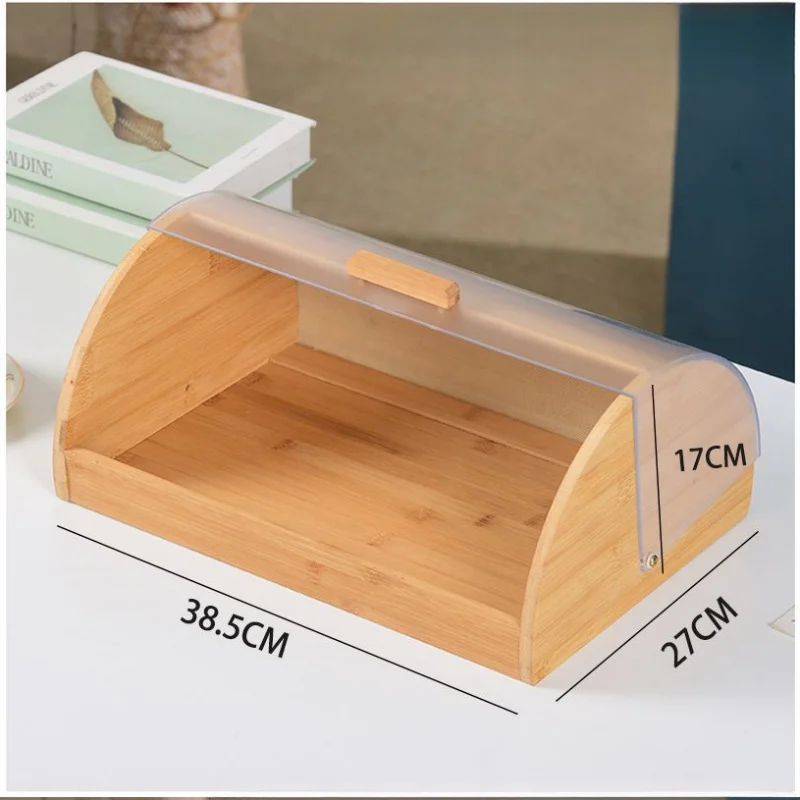 Pojemnik na chleb z bambusa z  – Food Storage Acrylic Containers recenzja i cena
