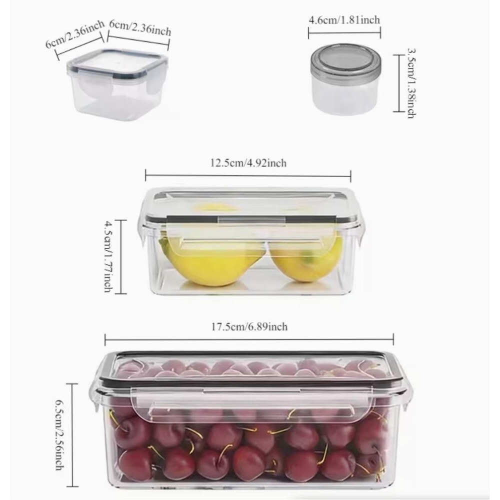 4-częściowy zestaw przezroczys – Food Storage Vegetables recenzja i cena