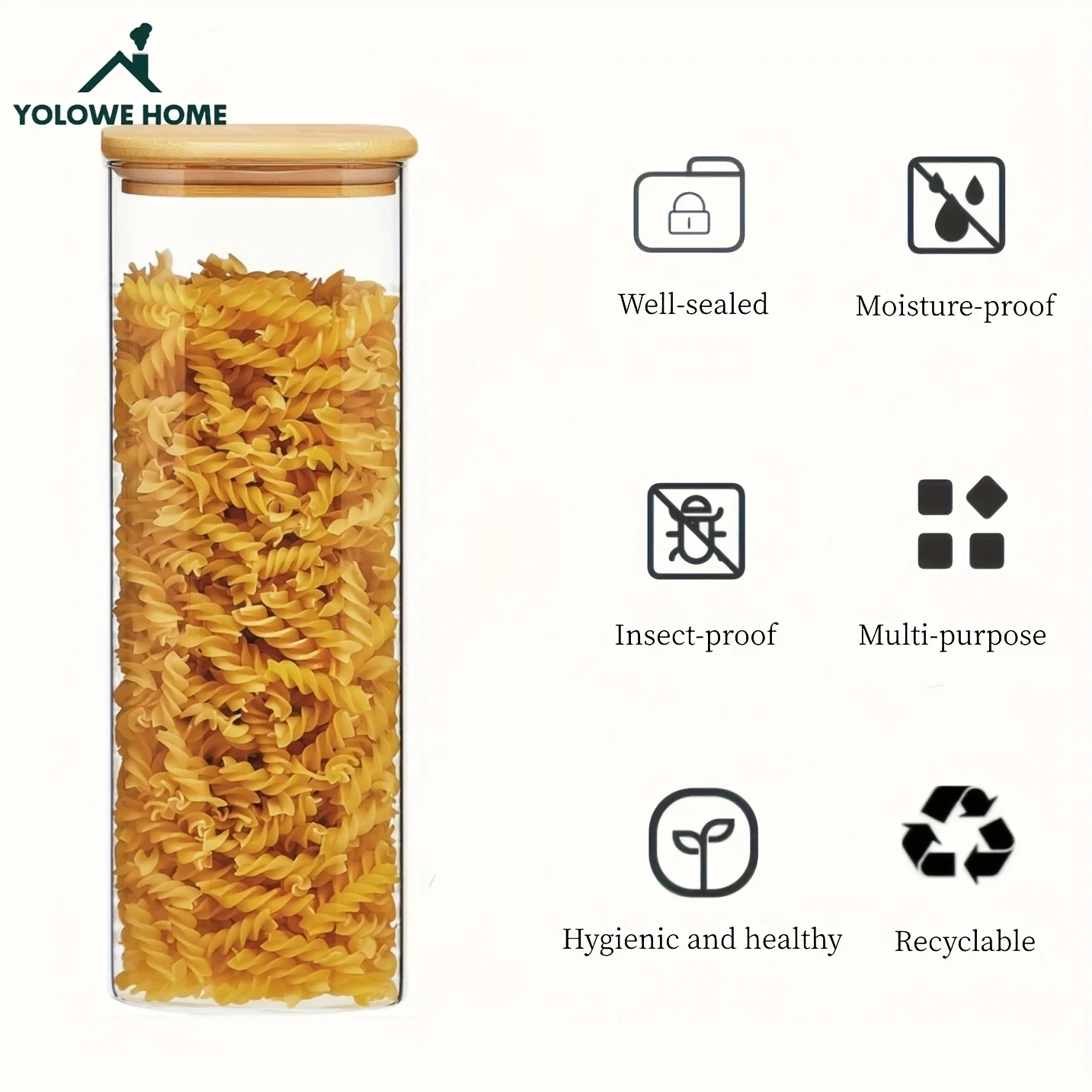 Nowoczesny szklany pojemnik do – Food Storage Acrylic Containers recenzja i cena