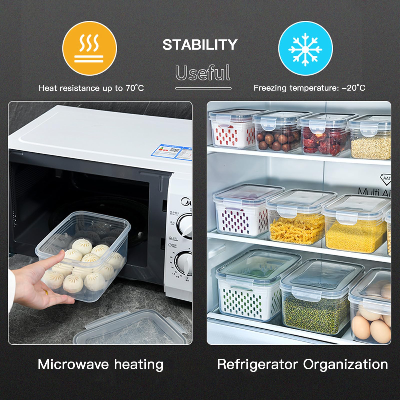 3-pak pojemników do przechowyw – Food Storage Acrylic Containers recenzja i cena