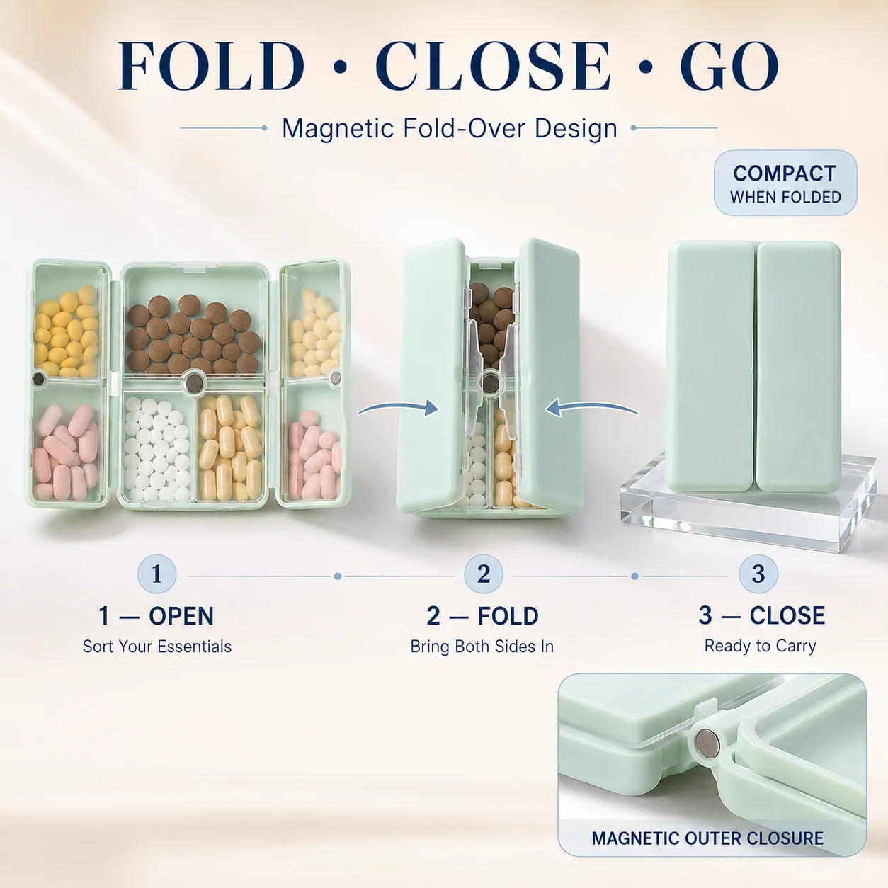 1 szt. Dwupoziomowy Magnetyczn – Food Storage Vault recenzja i cena